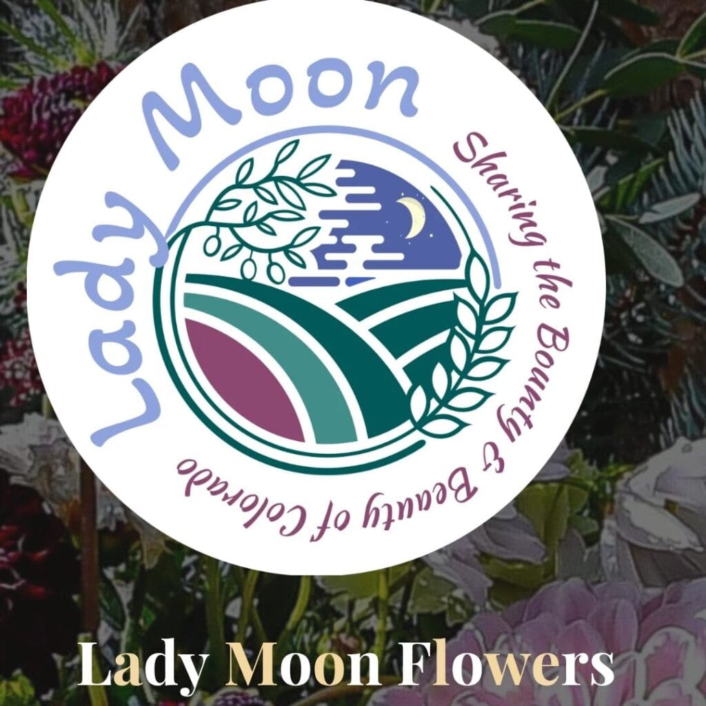 Lady Moon Flowers Website Logo. Website Development & Marketing