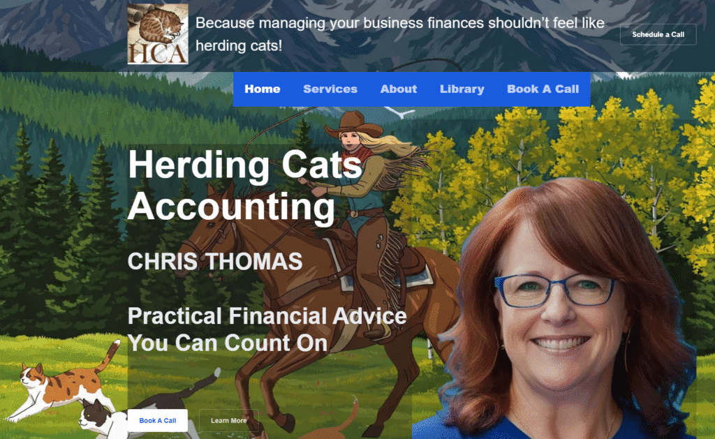 Screenshot of Website Designed by Rural Mountain Media