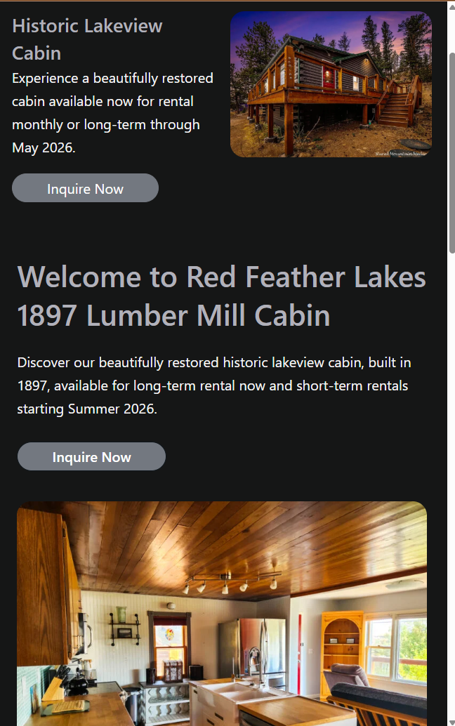 1897 Lakeview Cabin on mobile