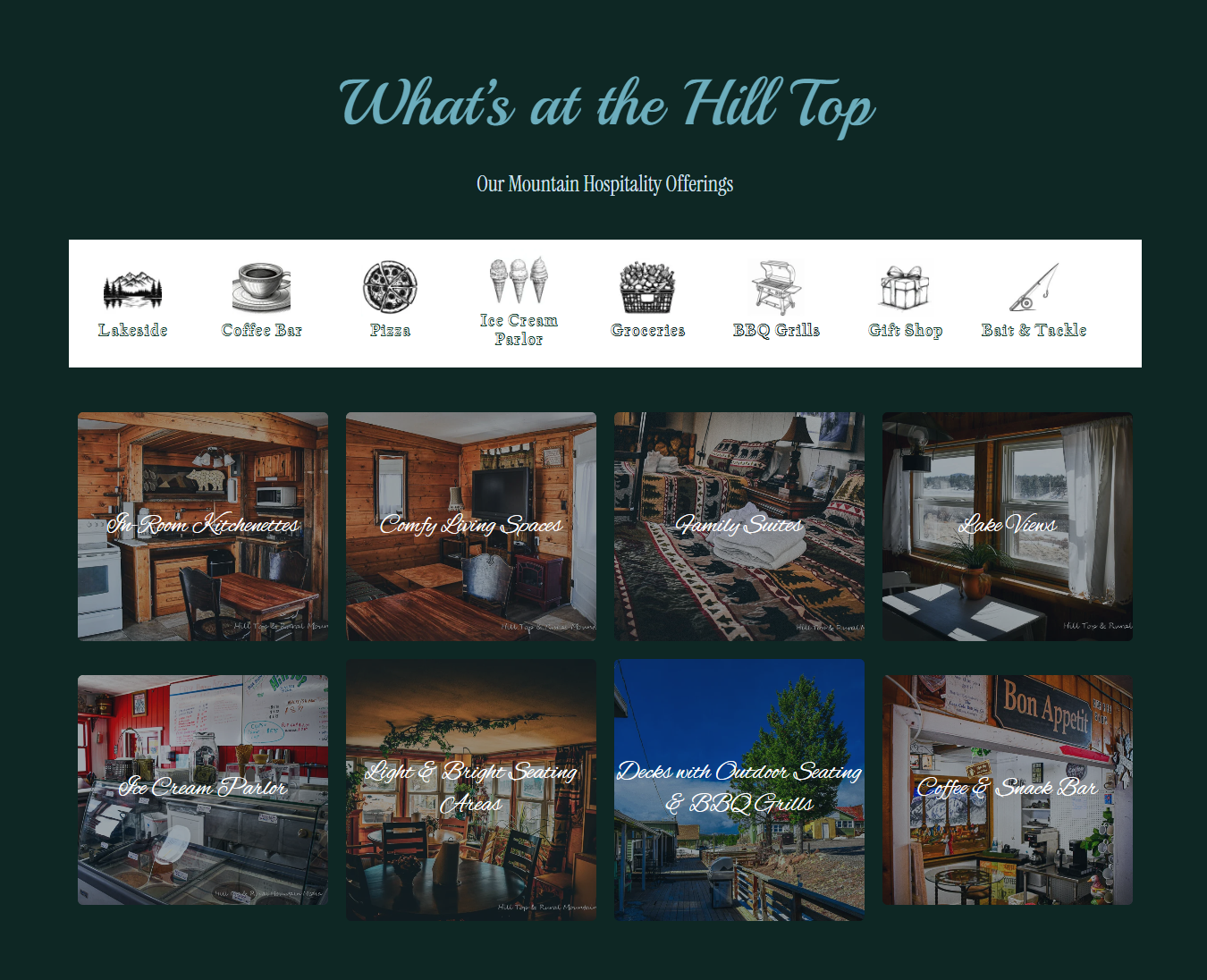 Hilltop hospitality website