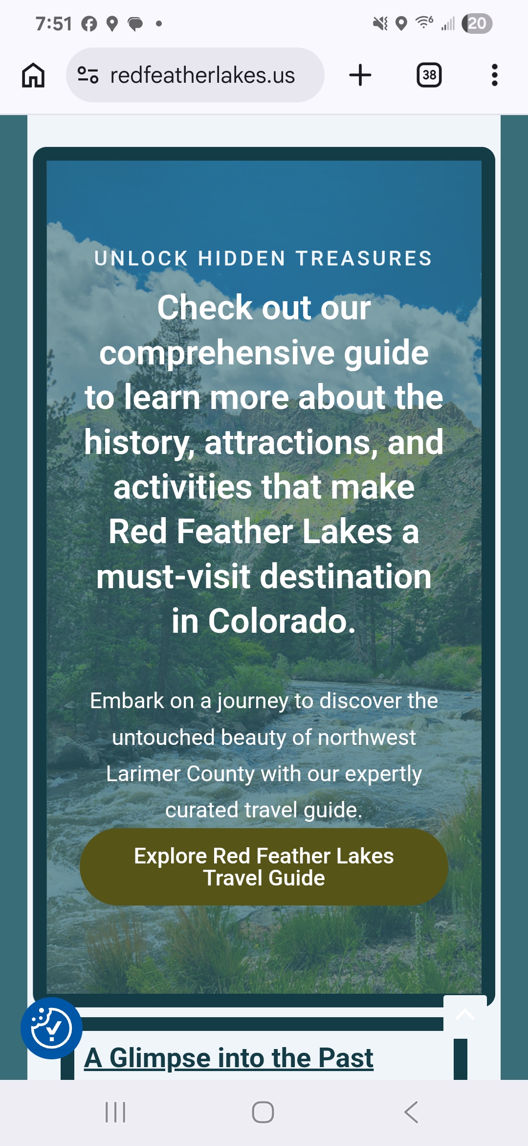 Red Feather Lakes on mobile
